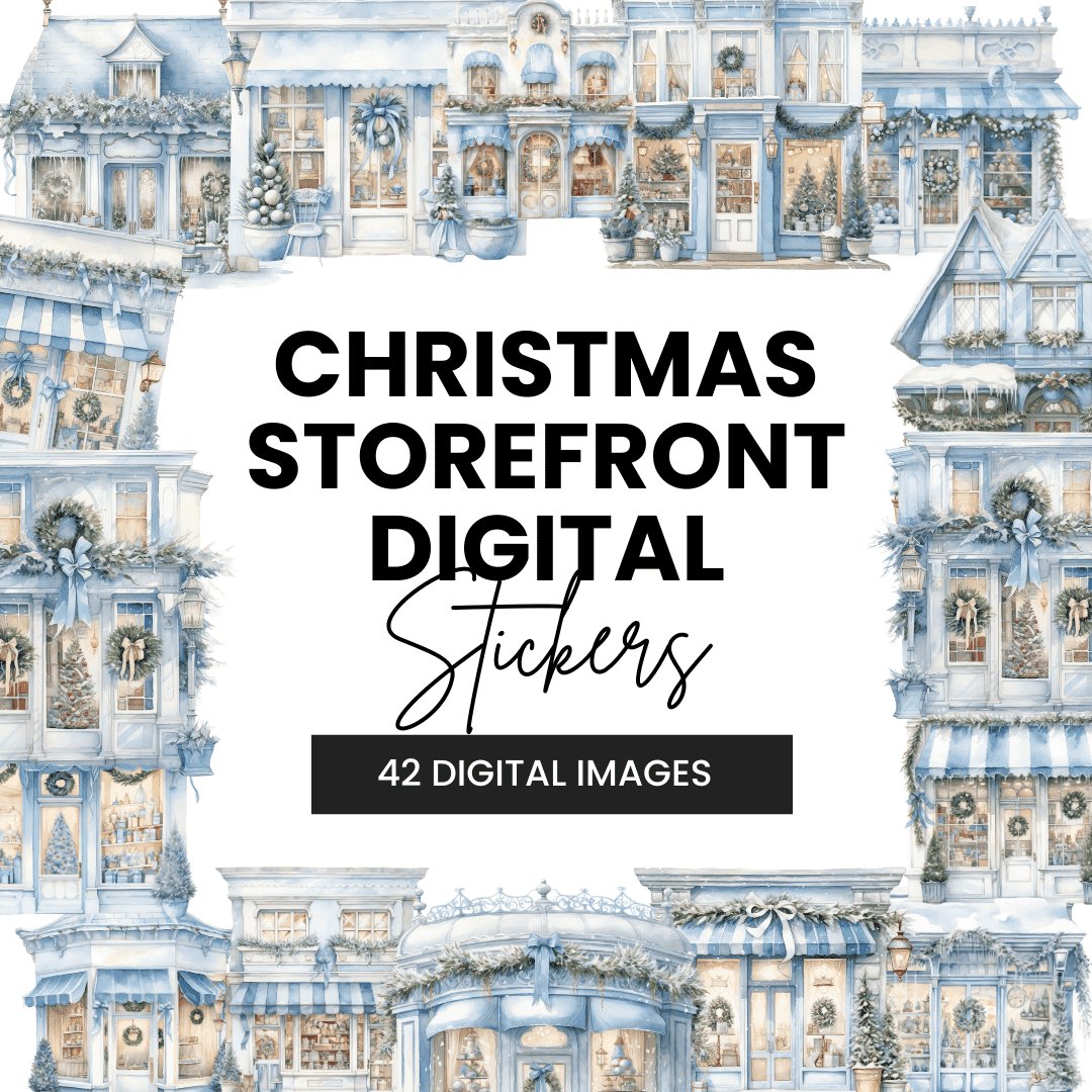 Christmas Storefront Digital Stickers