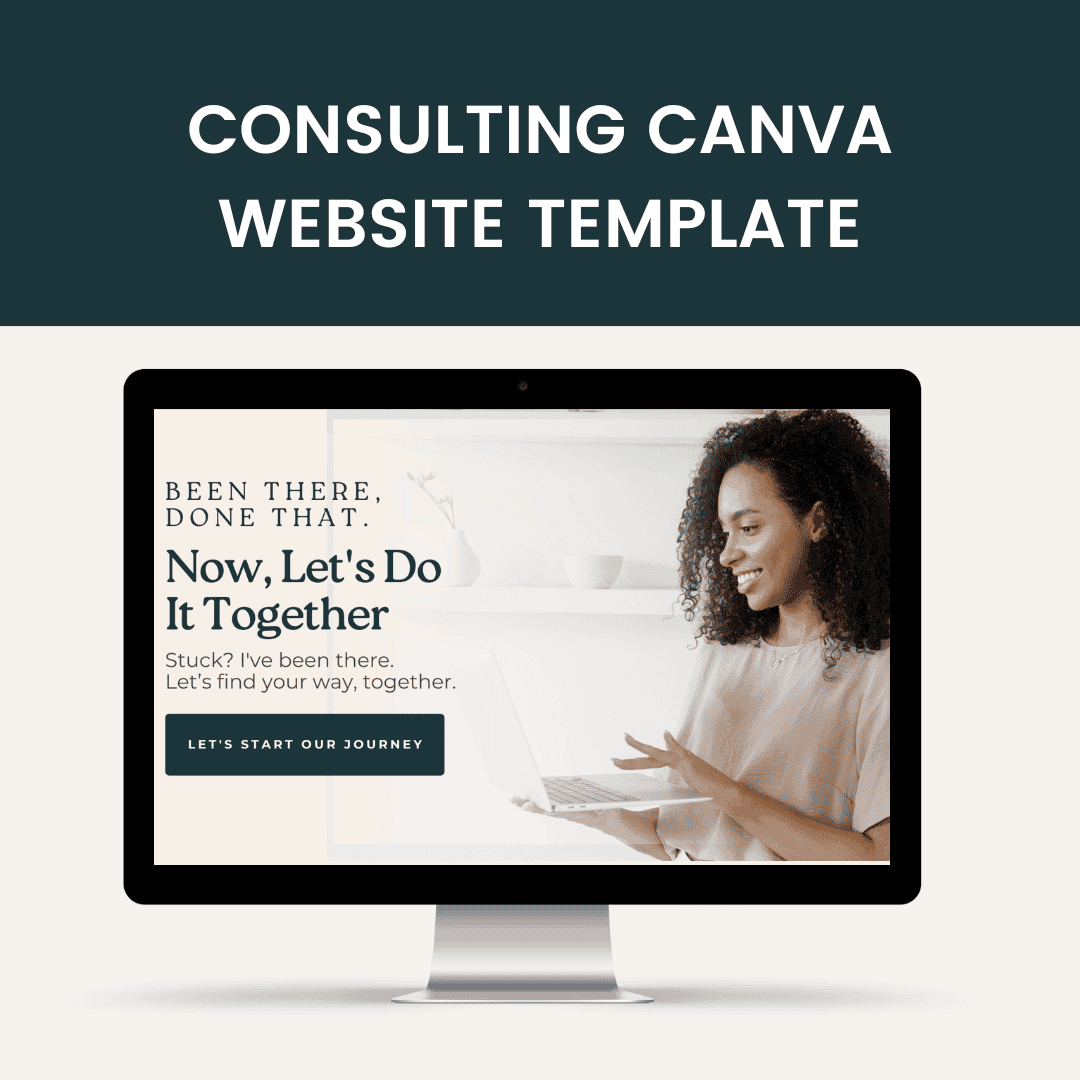 Consulting Website Canva Template