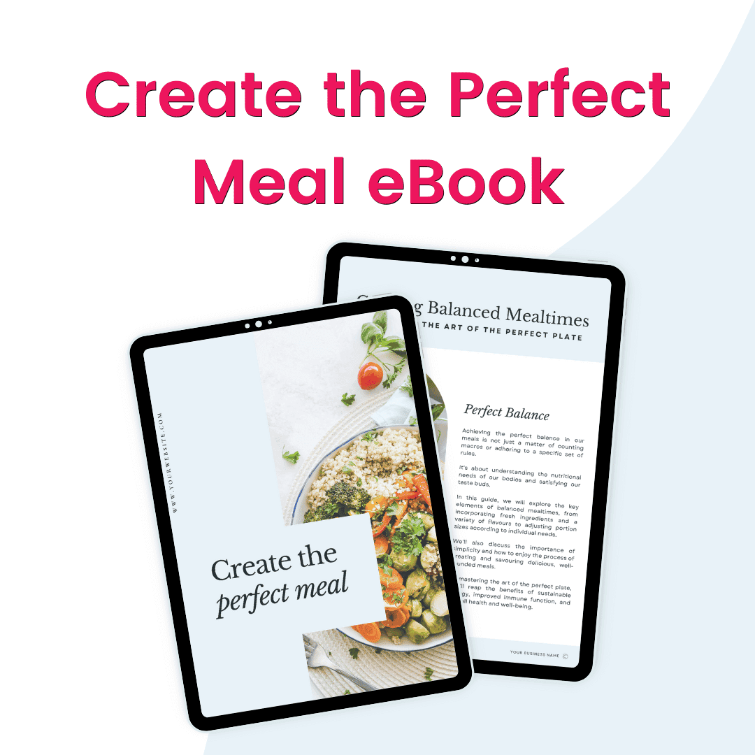 Create the Perfect Meal eBook