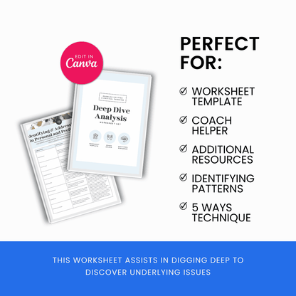 Deep Dive Analysis Worksheet Template