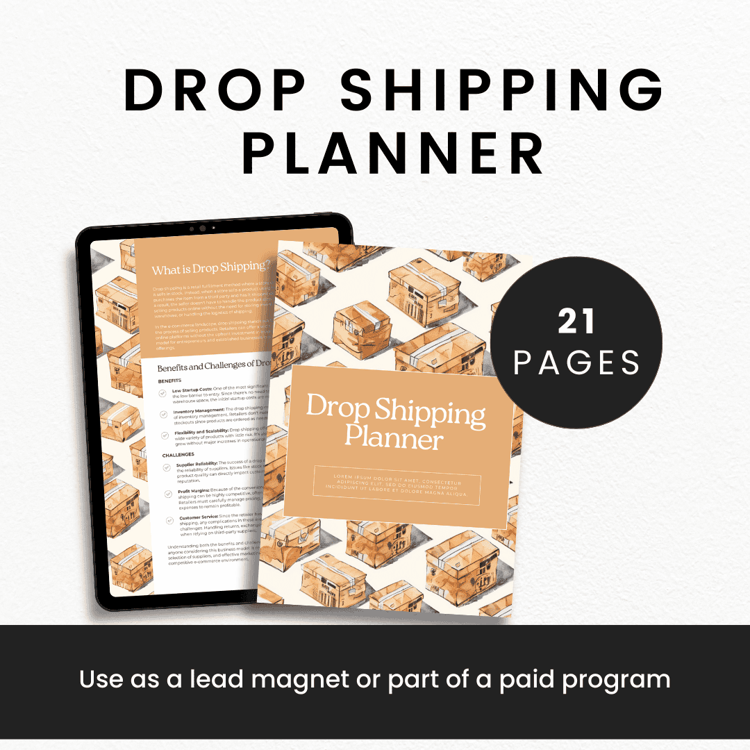 Drop Shipping Planner