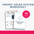 Energy Solar System Worksheet