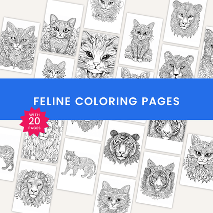 Feline Coloring Pages