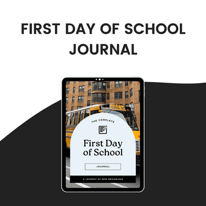 First Day Of School Journal