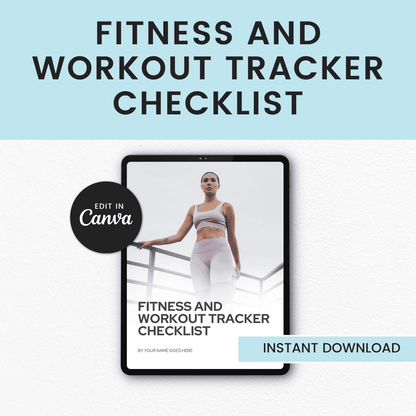Fitness And Workout Tracker Checklist