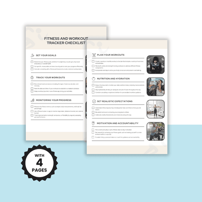 Fitness And Workout Tracker Checklist Images