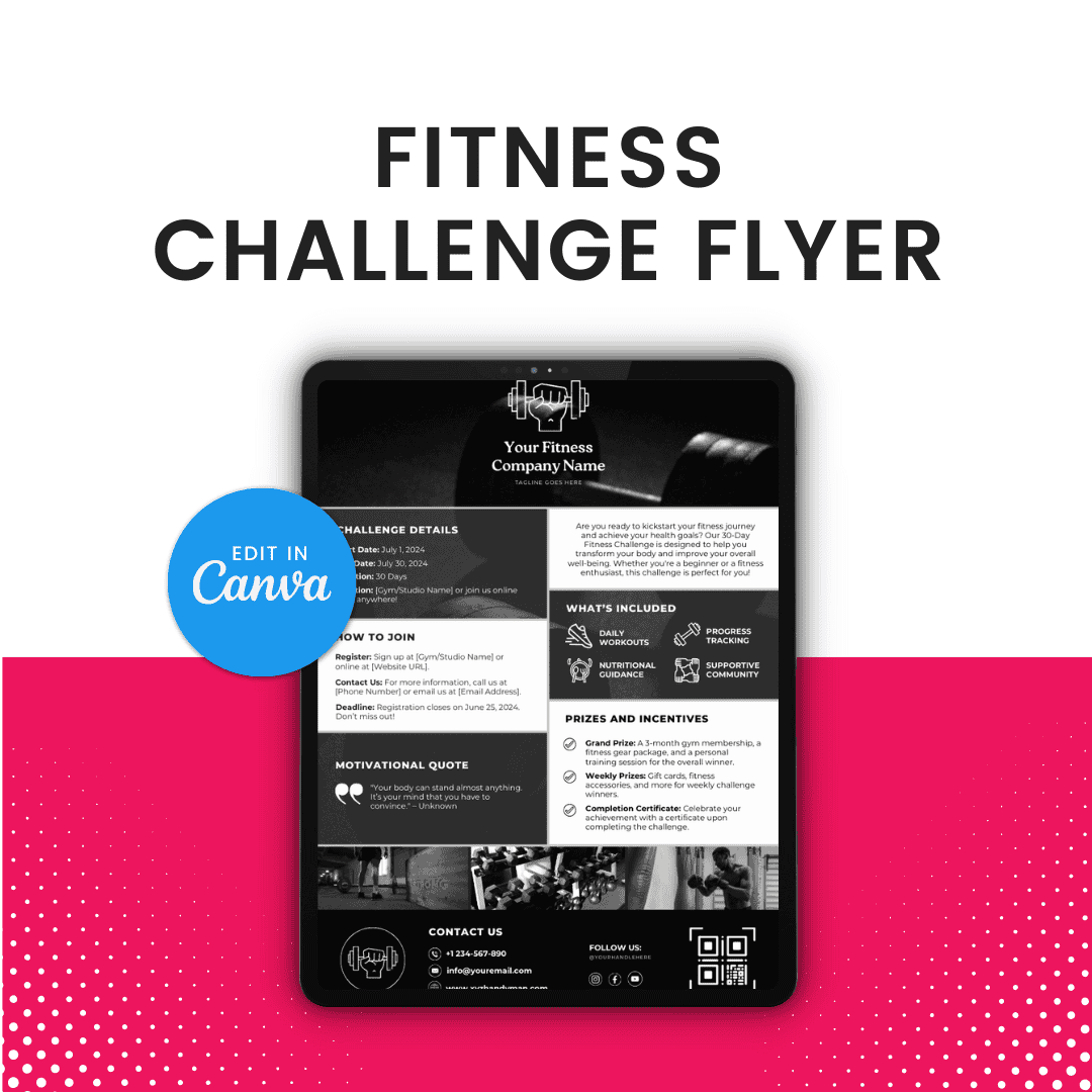Fitness Challenge Flyer