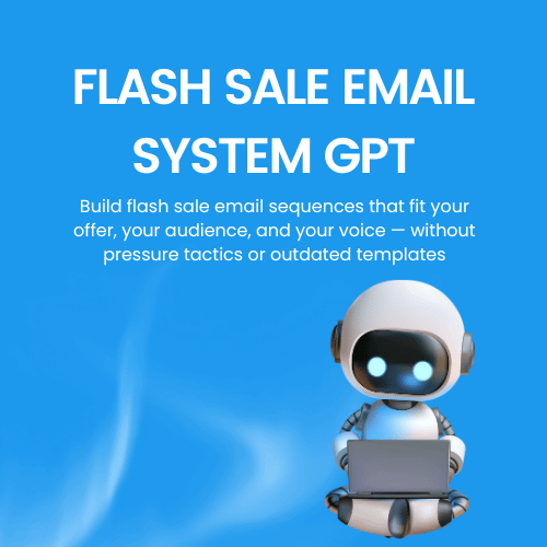 Flash Sale Email System GPT with an AI bot