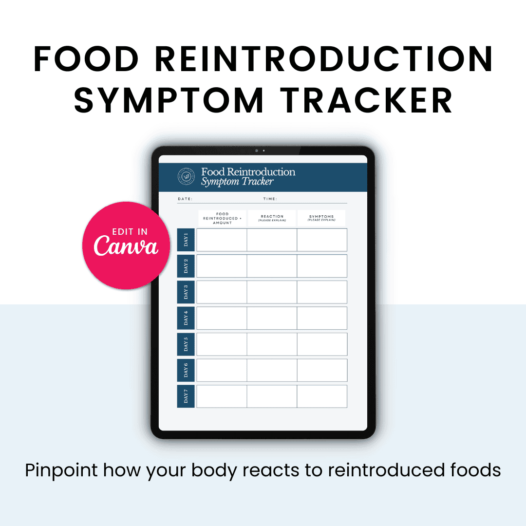 Food Reintroduction Symptom Tracker