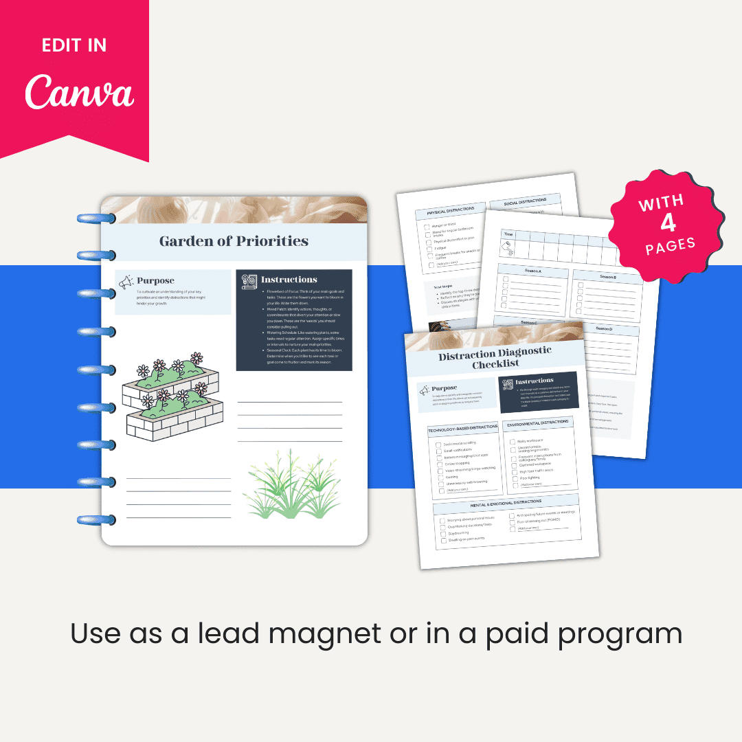 Garden of Priorities Worksheet Images