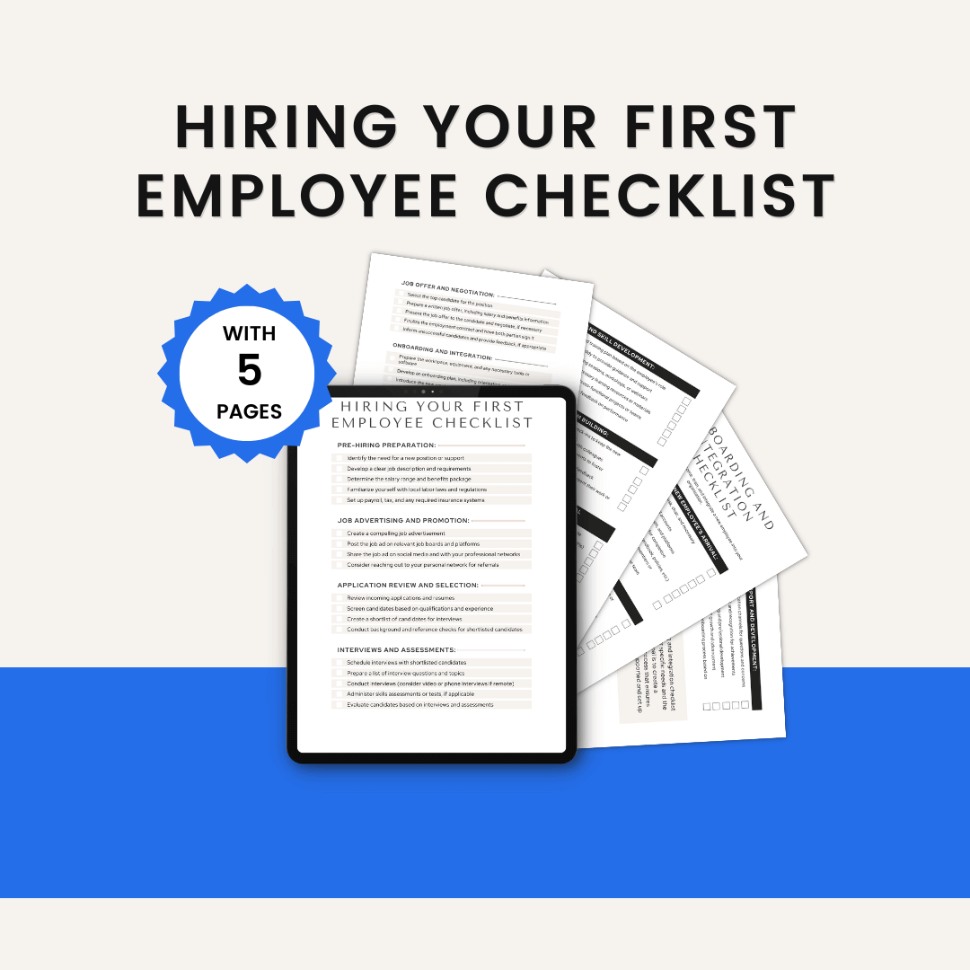 Hiring Your First Employee Checklist