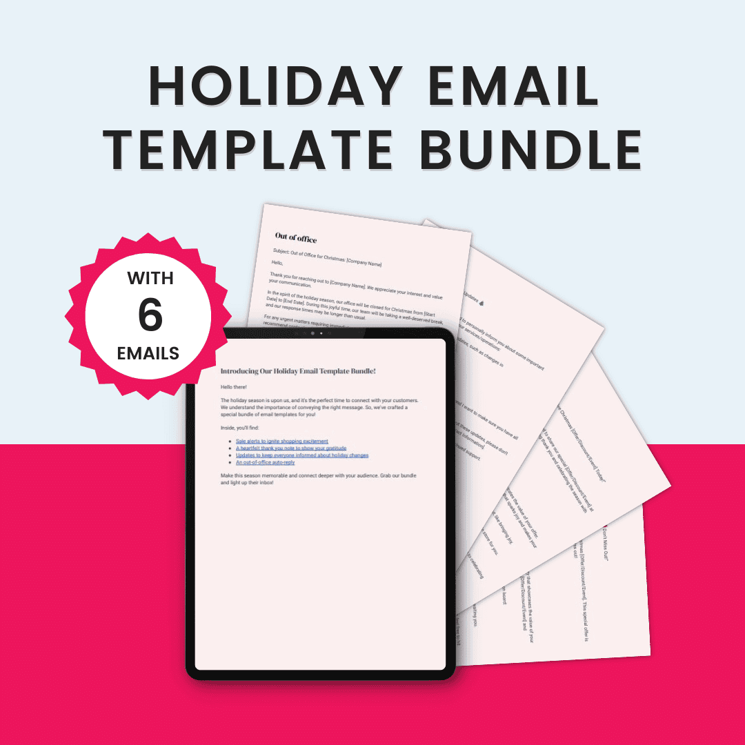 Holiday Email Template Bundle