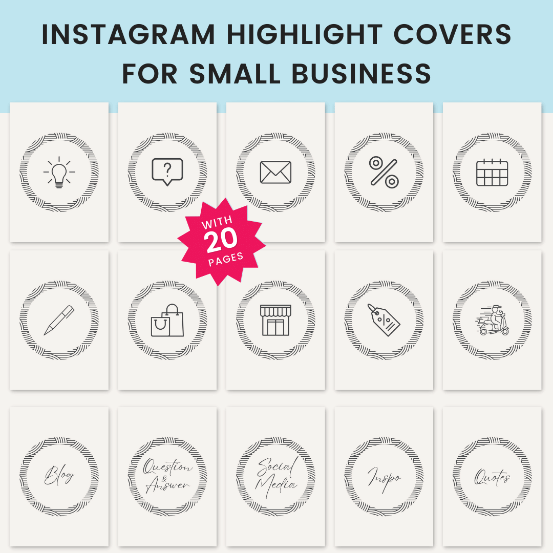 Instagram Highlight Covers for Small Businesses