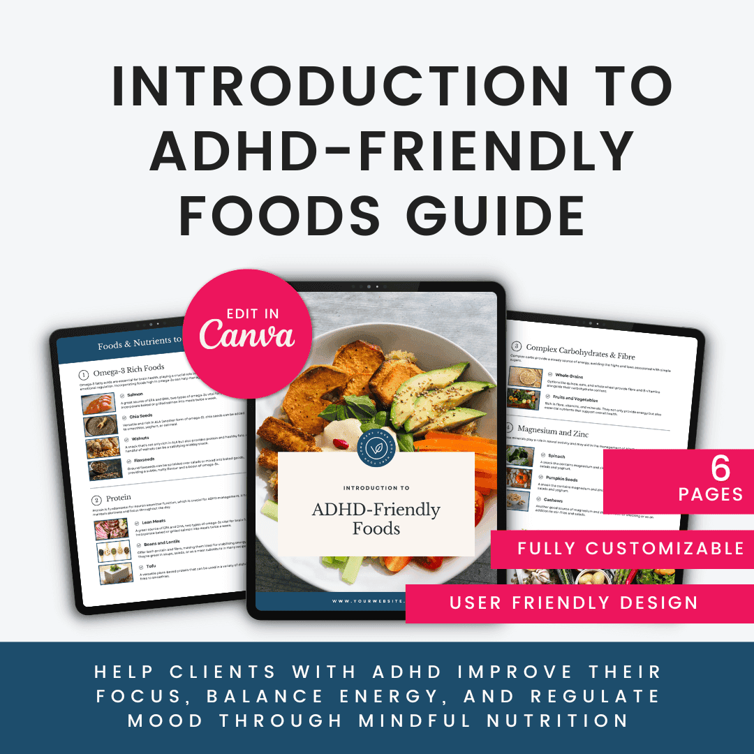 Introduction To ADHD Friendly Foods Guide