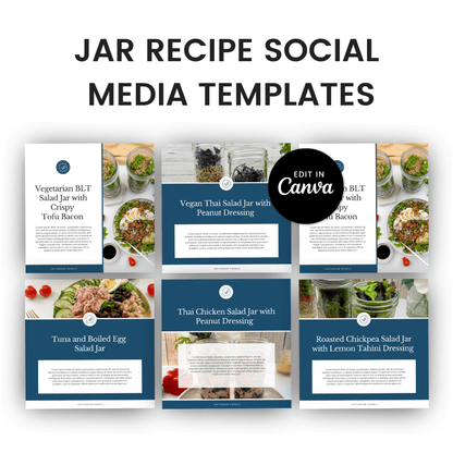 Jar Recipe Social Media Templates