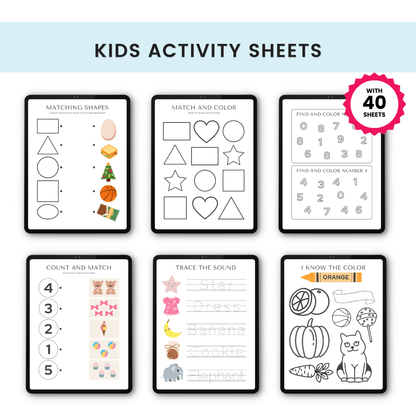 Kids Activity Sheets