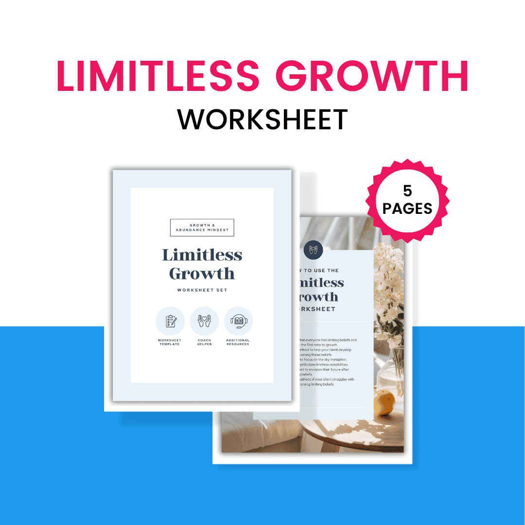 Limitless Growth Worksheet Mockup
