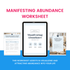 Manifesting Abundance Worksheet Mockup