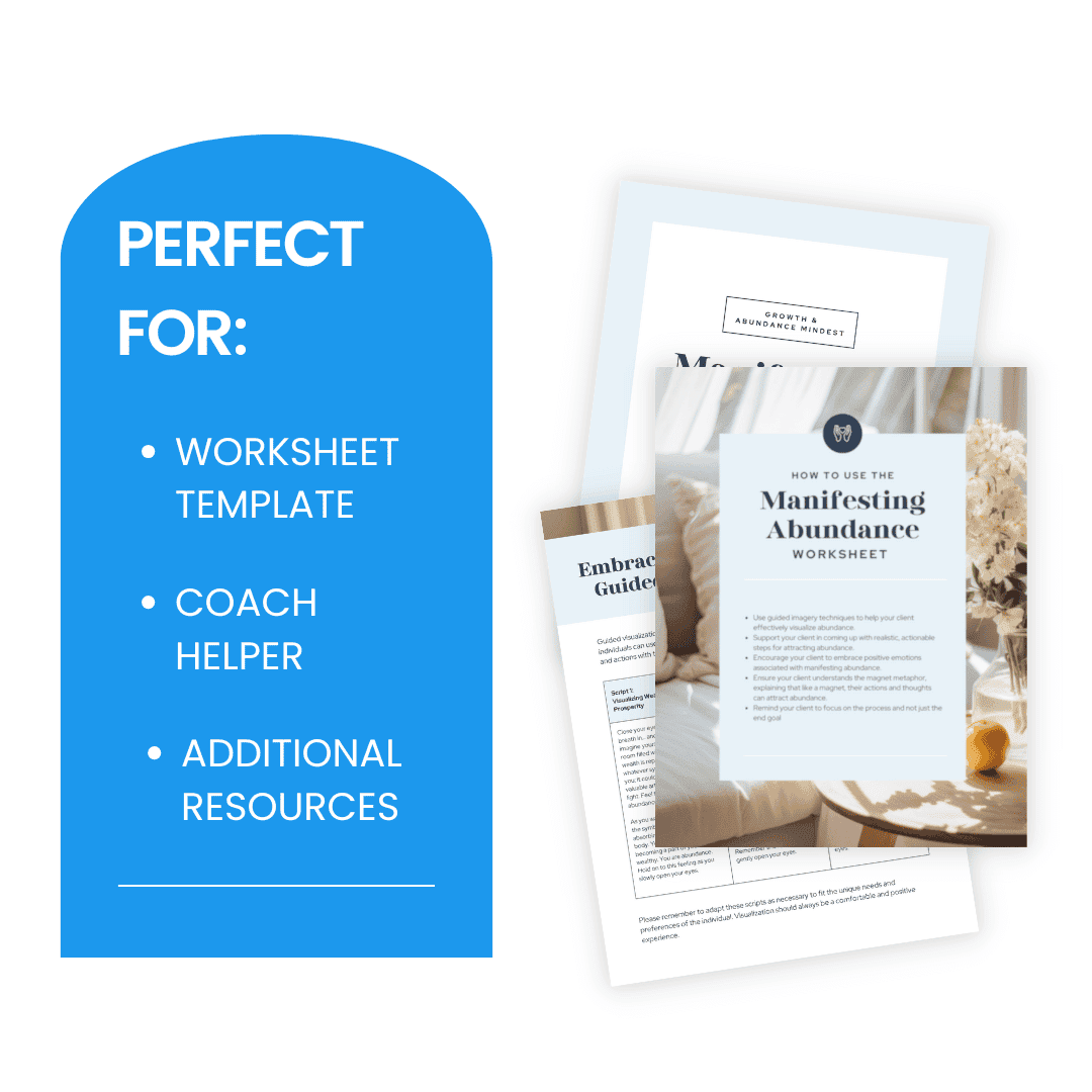 Manifesting Abundance Worksheet Template