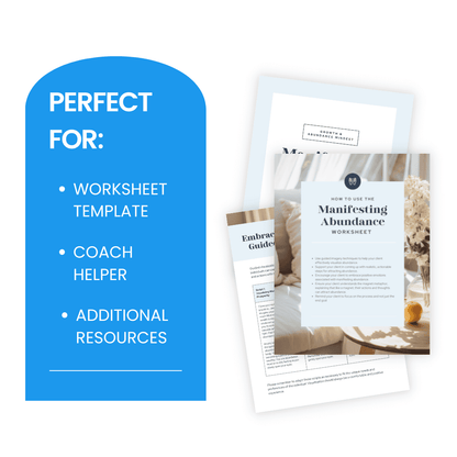 Manifesting Abundance Worksheet Template
