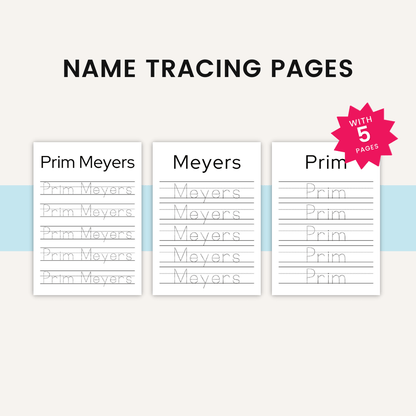 Name Tracing Pages