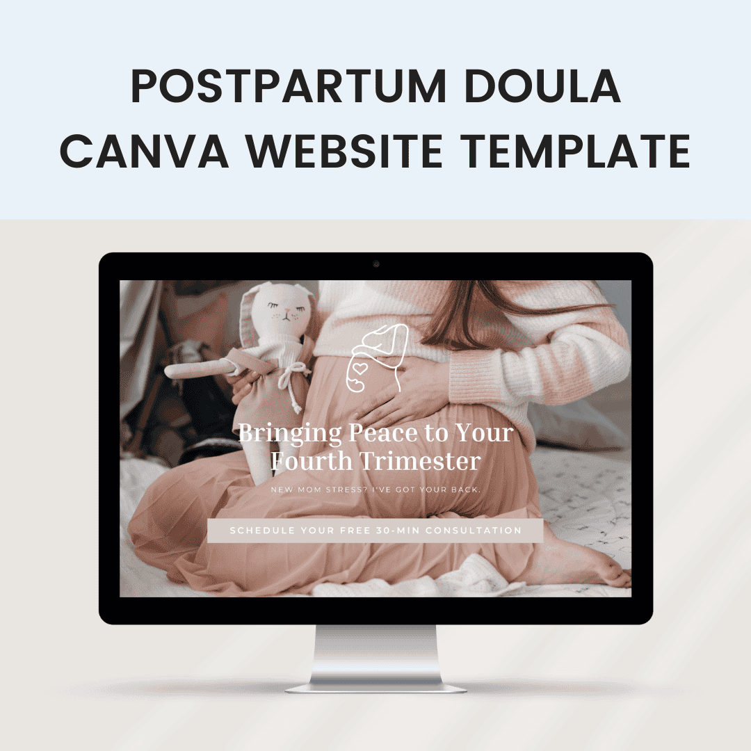 Postpartum Doula Canva Website