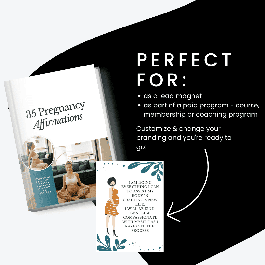 Pregnancy Affirmations Perfect For Lead Magnet And Paid Program