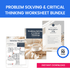 Problem Solving & Critical Thinking Worksheet Bundle Mockup
