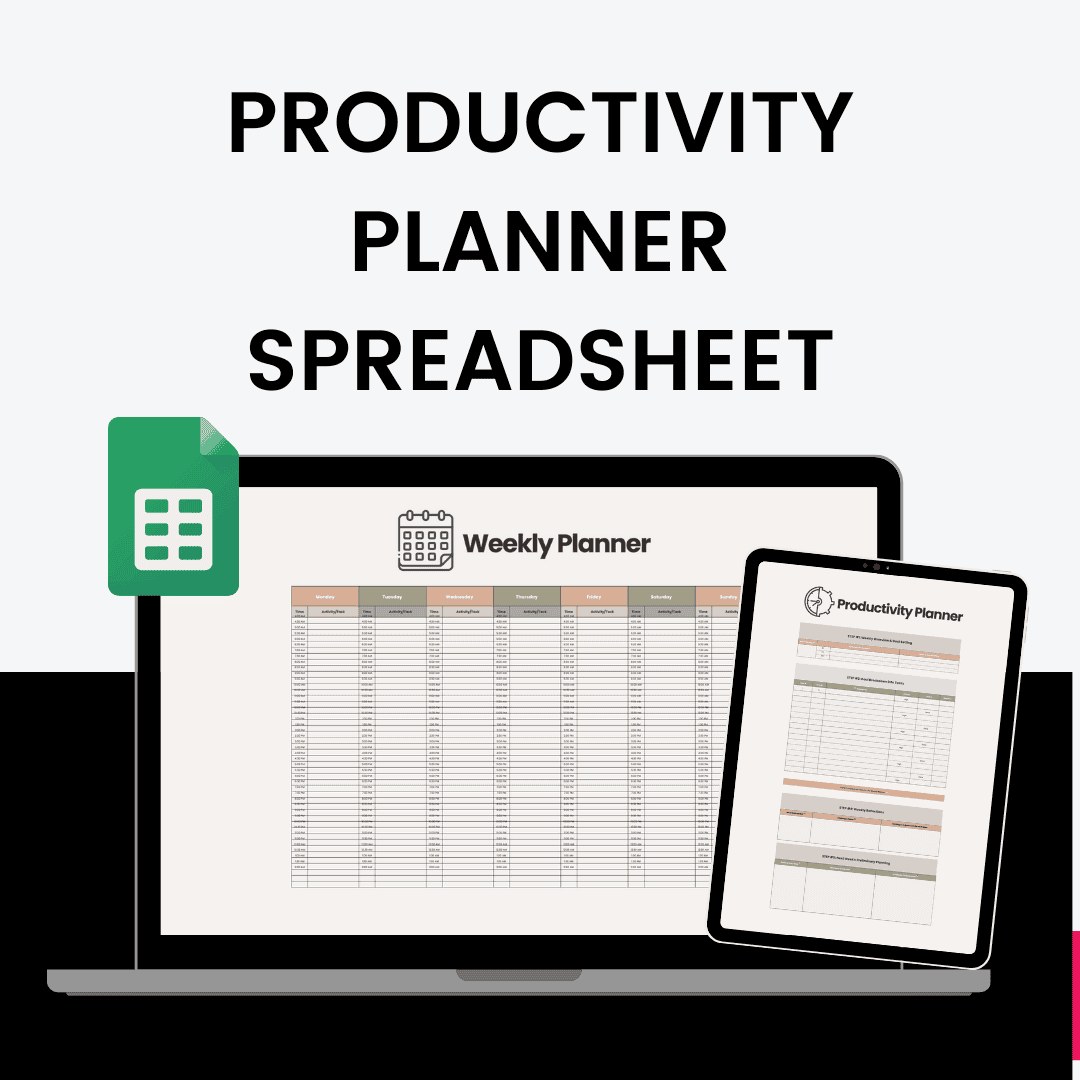 Productivity Planner Spreadsheet