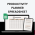 Productivity Planner Spreadsheet