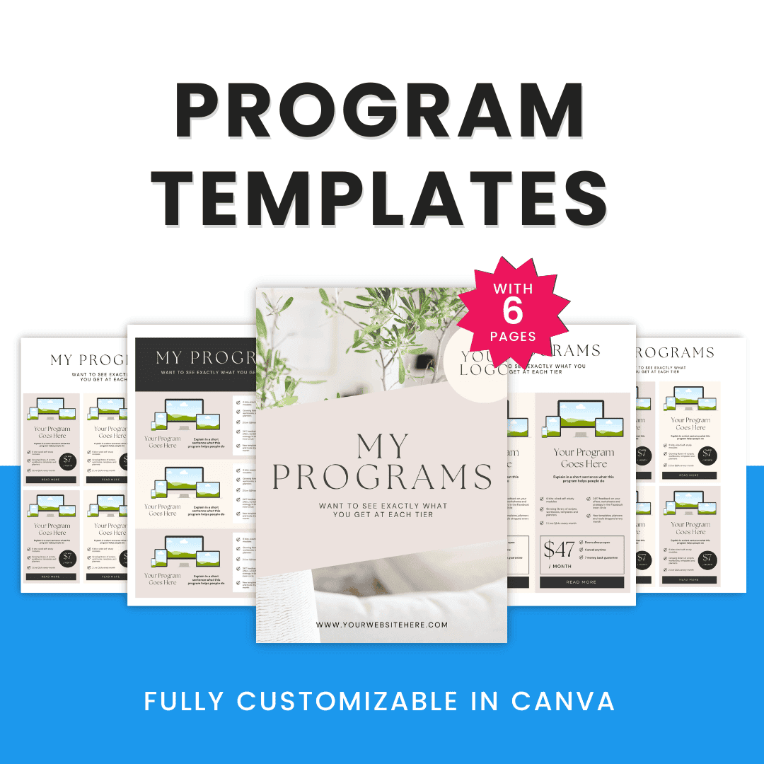 Program Templates Mockup