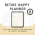 Retire Happy Planner Product Images