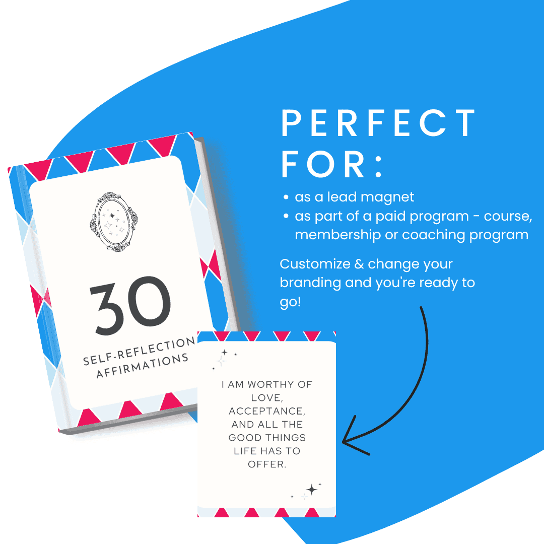 Self Reflection Affirmations Perfect For Lead Magnet And Paid Program