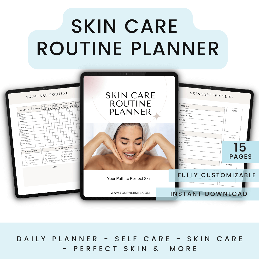Skin Care Routine Planner Image