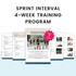 Sprint Interval 4 Week Training Program