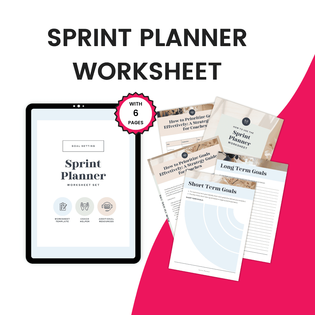 Sprint Planner Worksheet Mockup