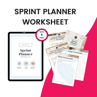 Sprint Planner Worksheet Mockup