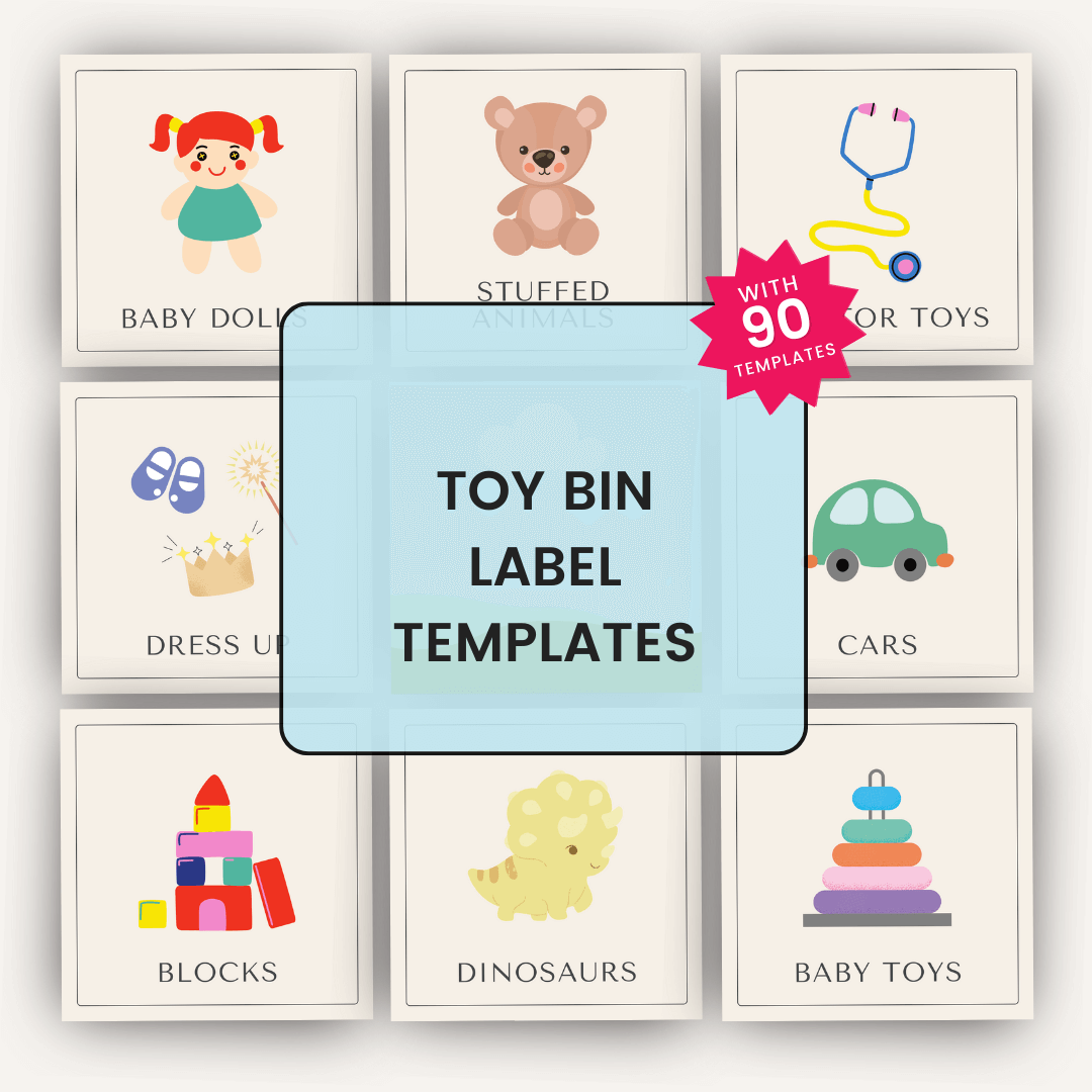 Toy Bin Label Templates