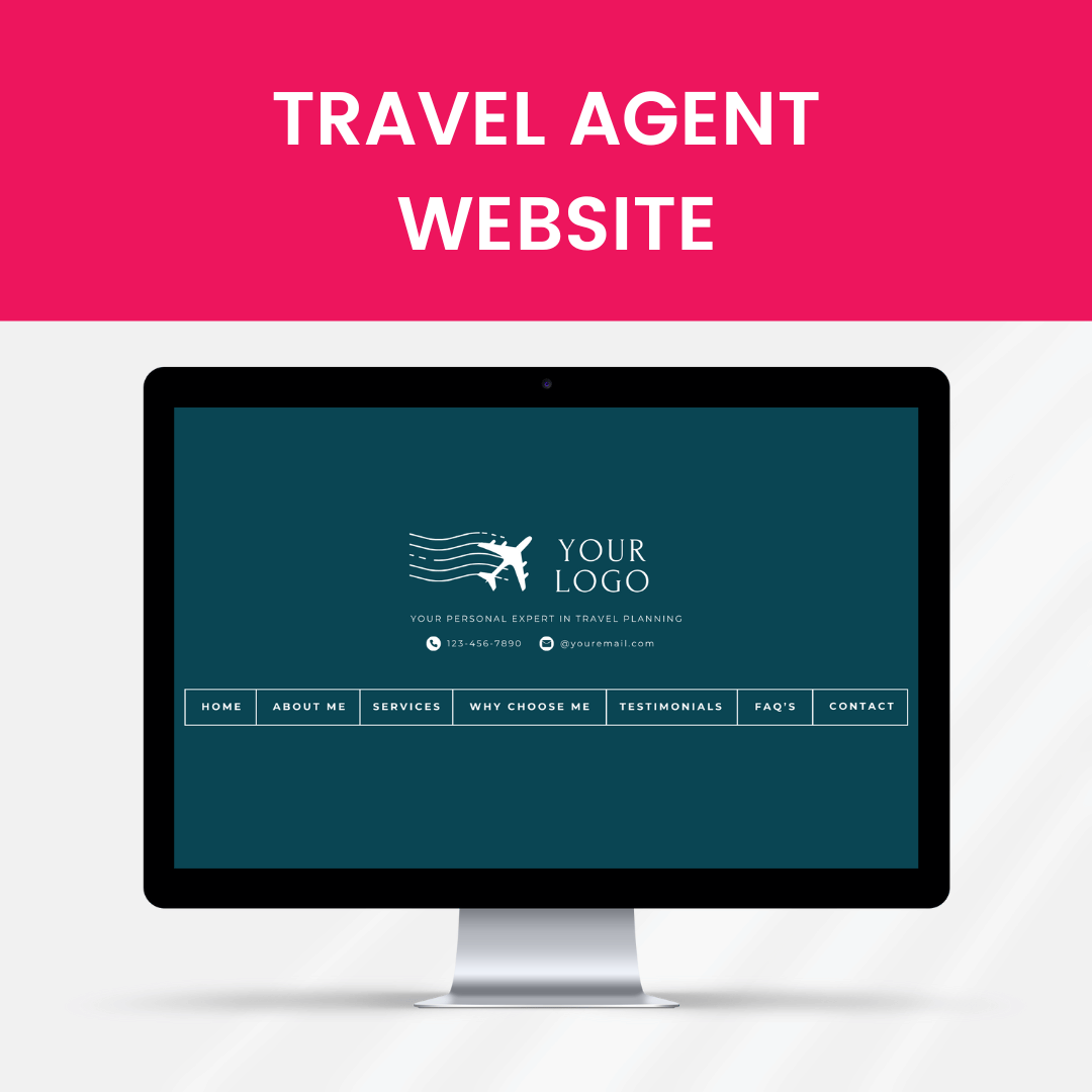 Travel Agent Website Canva Template