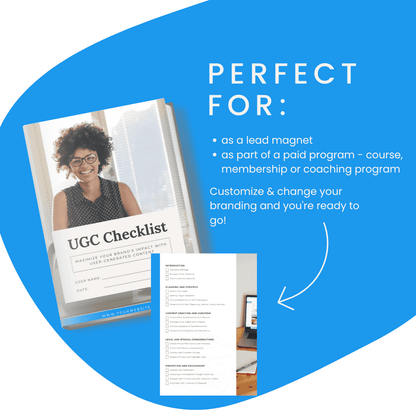 User Generated Content Checklist Perfect For Lead Magnet And Paid Program