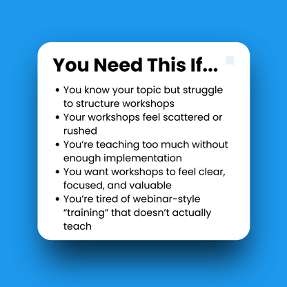 Text box with bullet points on a blue background