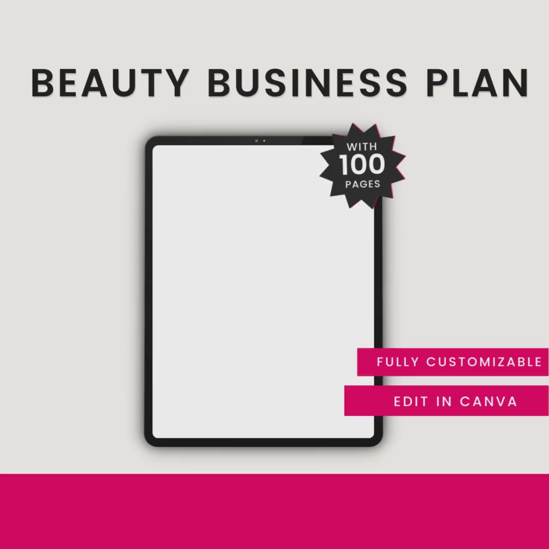 Beauty Boost Business Bundle Beauty Business Plan