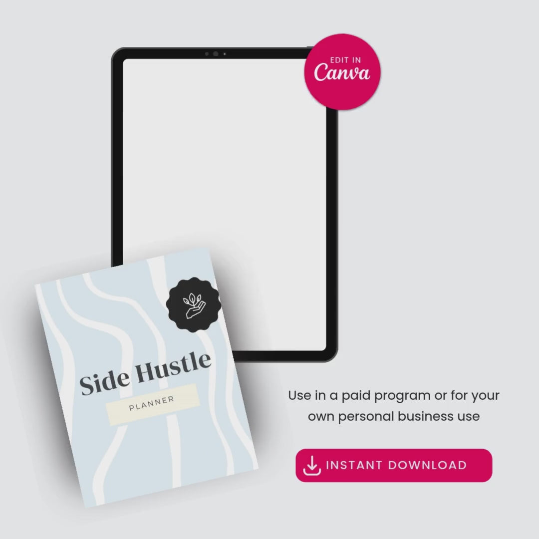 Side Hustle Planner Video