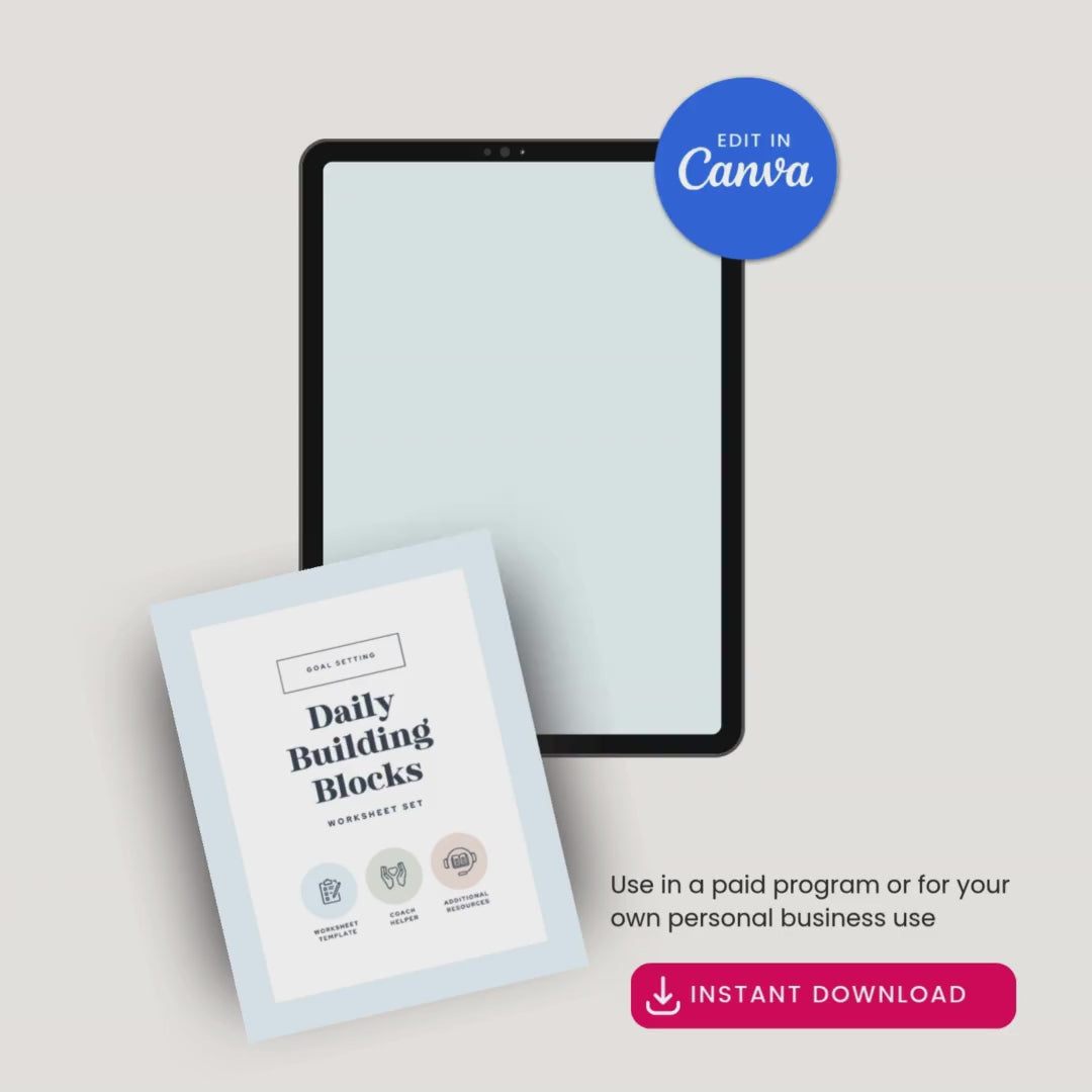 Daily Building Blocks Worksheet Video