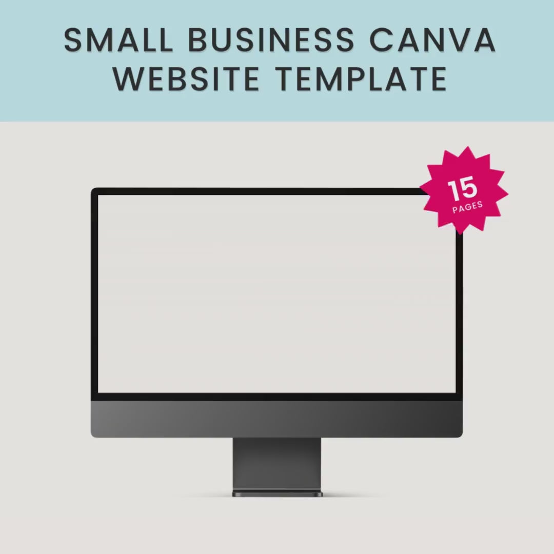 Small Business Canva Website Template