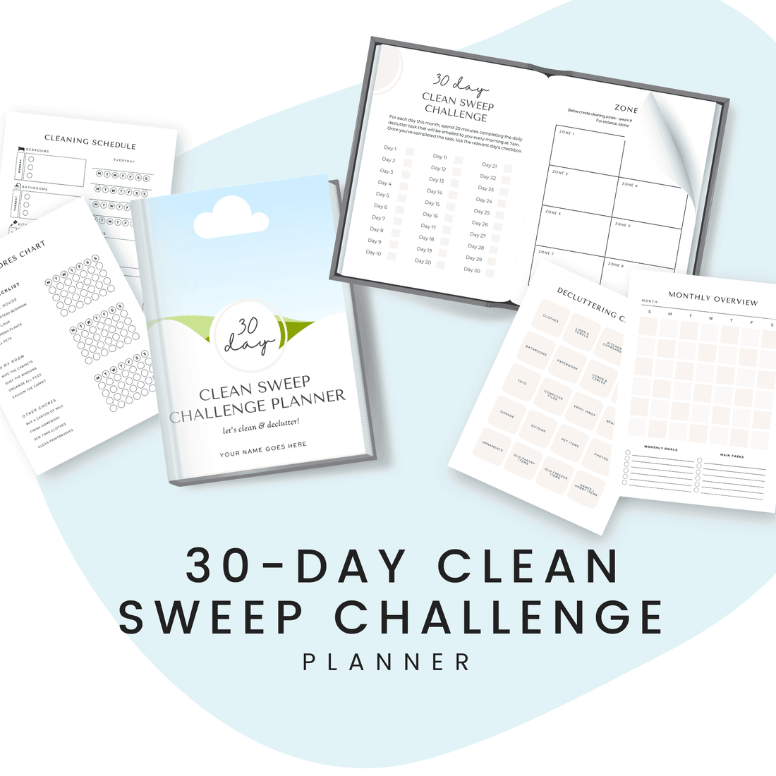30-Day Clean Sweep Challenge Planner