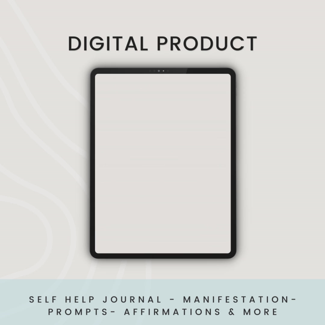 Guided Manifestation Journal Digital Product Video