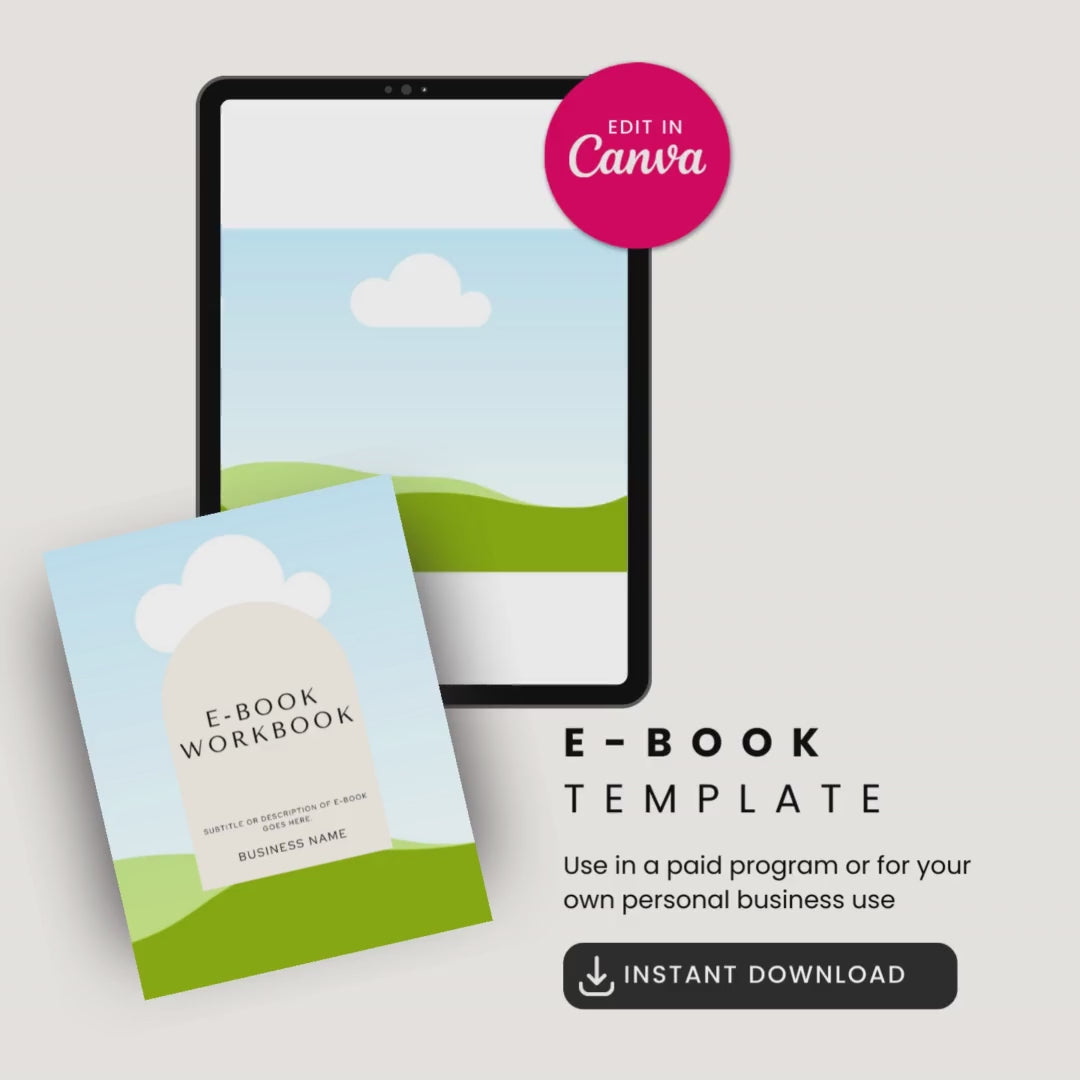 E Book Template Product Video