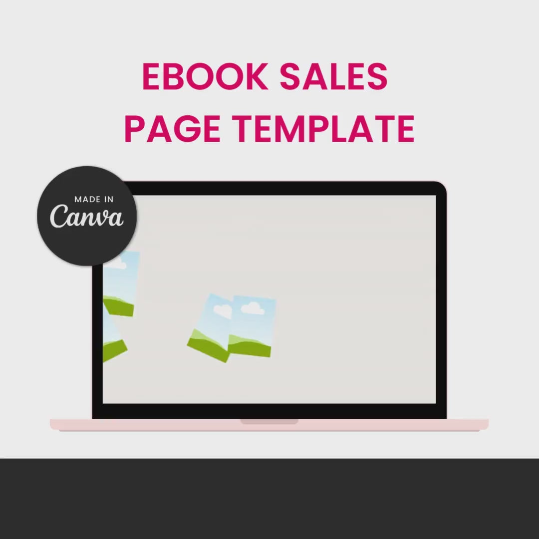 eBook Template &amp; Promo Bundle Sales Page Template