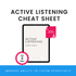 Active Listening Cheat Sheet Product Image